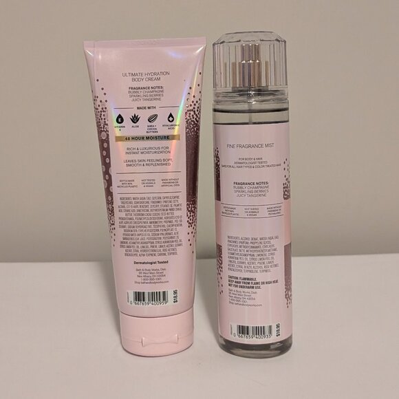 Bath and Body Works Champagne Toast Body Cream & Fragrance Mist Bundle Set - Picture 2 of 2